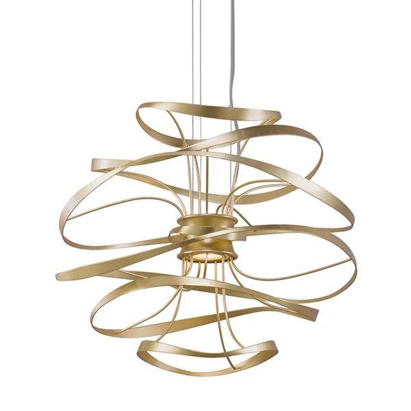 Smithereens Pendant Chandelier - Gold16.5" H x 18" W x 18" D-Jecanoli