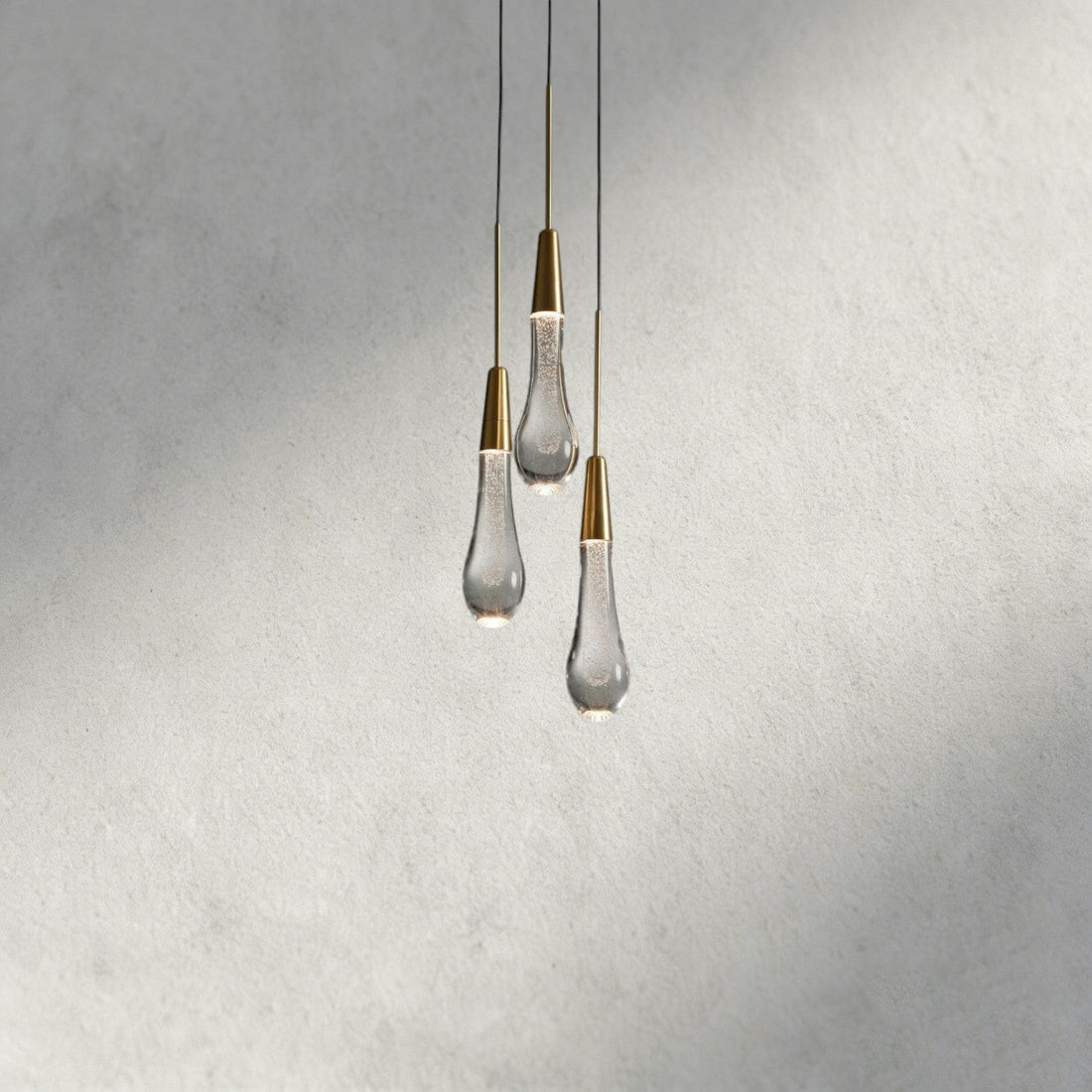 Brass Soltaire Cluster Pendant