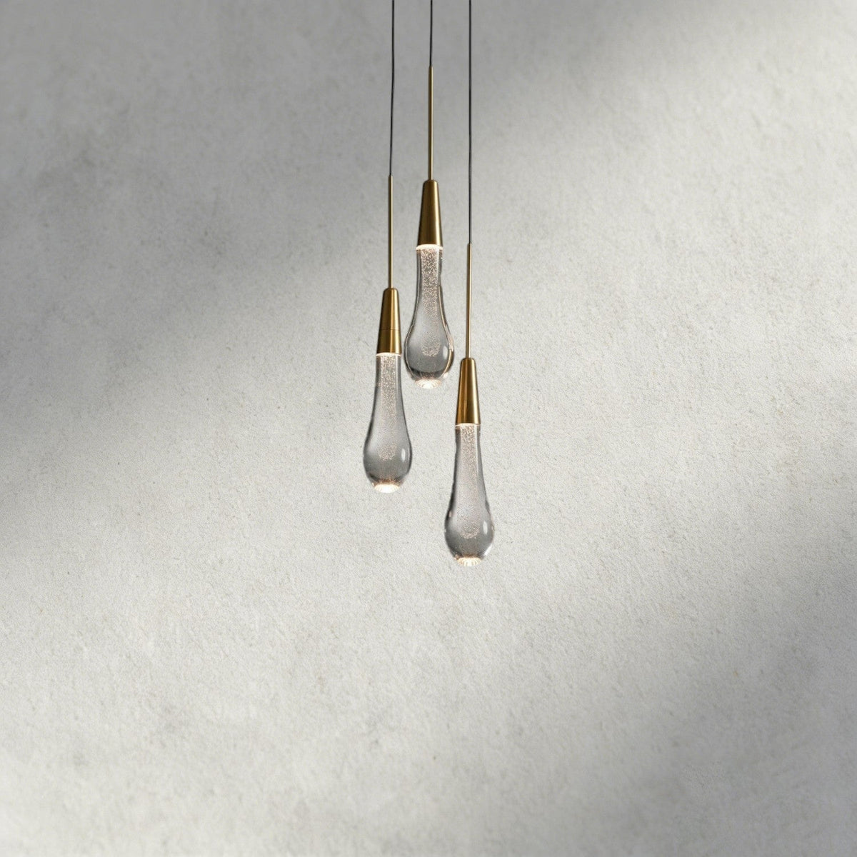 Brass Soltaire Cluster Pendant