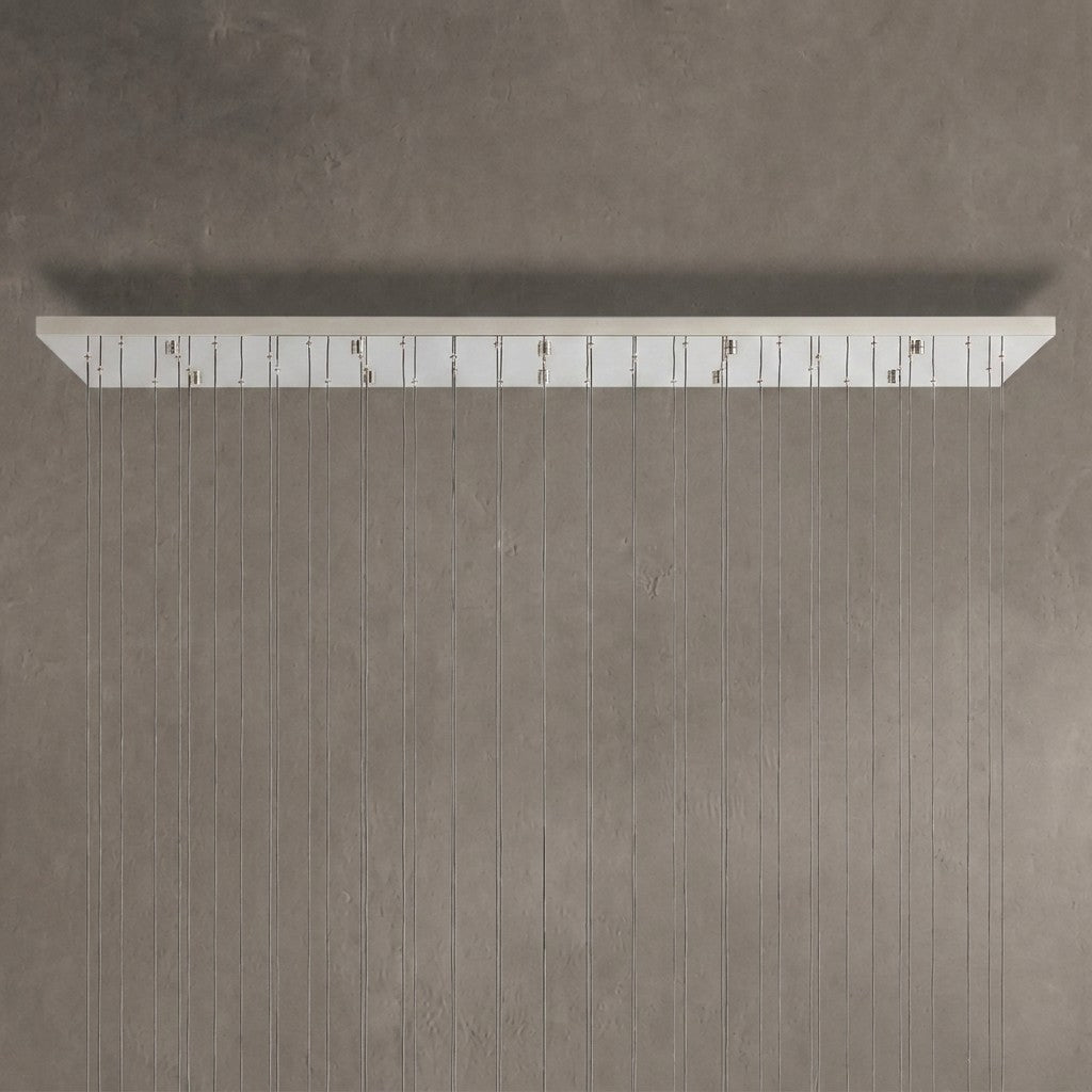Soltaire Glass Linear Chandelier 87"