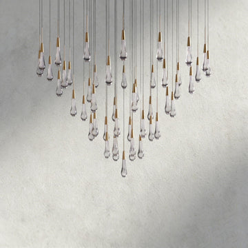 Soltaire Round Chandelier 17", 24", 36", 58"