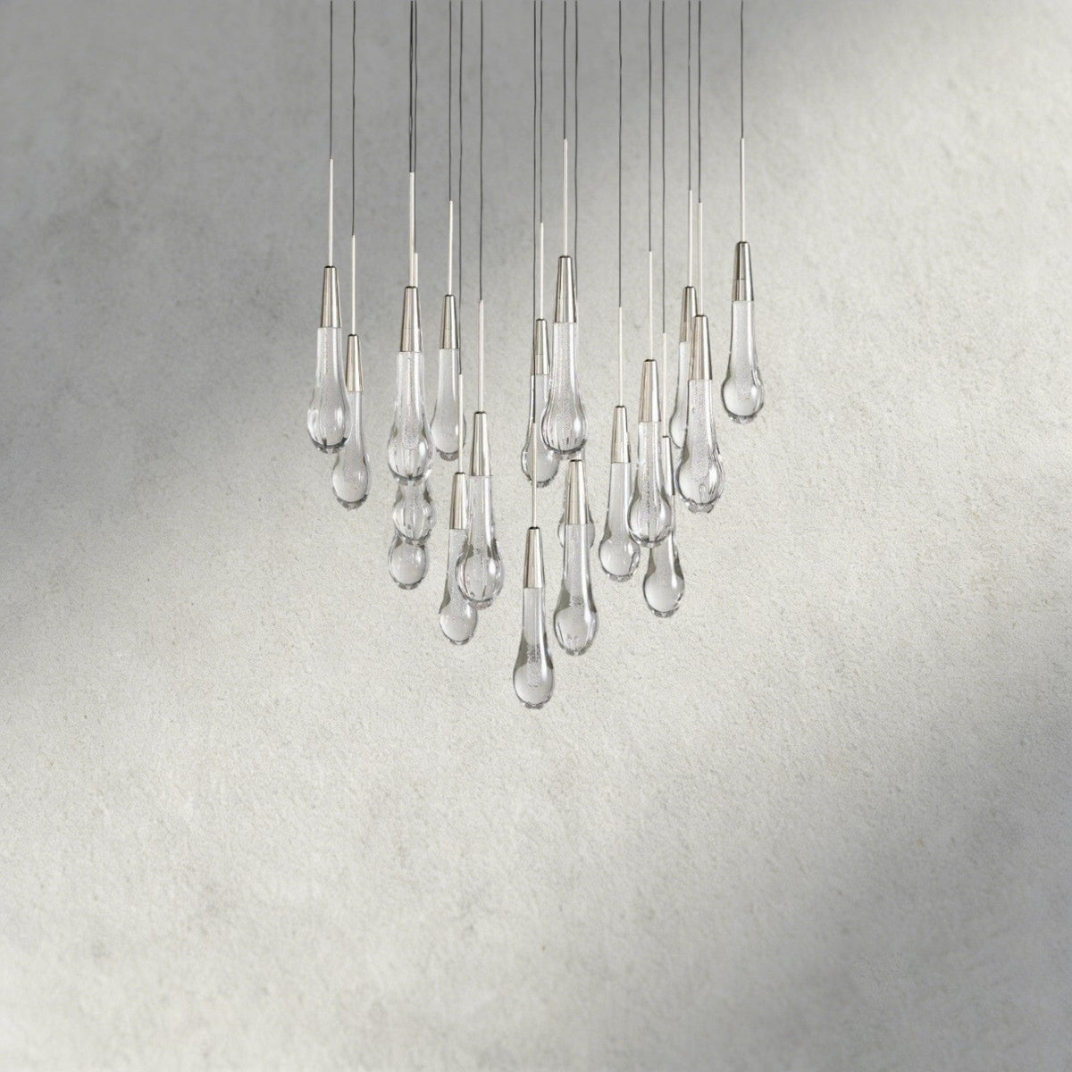Soltaire Round Chandelier 17", 24", 36", 58"