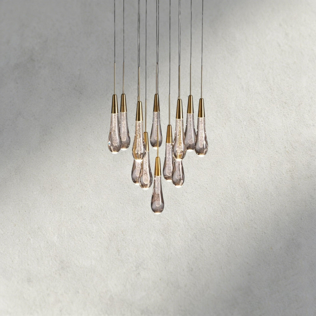 17" / Brass Soltaire Round Chandelier 17", 24", 36", 58"