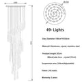 Spiral Raindrop Staircase Ceiling Lighting - 1 LightsWarm White 3000kJecanoli