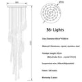 Spiral Raindrop Staircase Ceiling Lighting - 1 LightsWarm White 3000kJecanoli