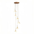 Staircase Chandelier Ideas Art Ceramic Flower Ceiling Light - Jecanoli