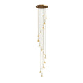 Staircase Chandelier Ideas Art Ceramic Flower Ceiling Light - Jecanoli