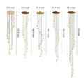 Staircase Chandelier Ideas Art Ceramic Flower Ceiling Light - Jecanoli