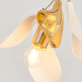 Staircase Chandelier Ideas Art Ceramic Flower Ceiling Light - Jecanoli