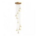 Staircase Chandelier Ideas Art Ceramic Flower Ceiling Light - Jecanoli