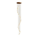 Staircase Chandelier Ideas Art Ceramic Flower Ceiling Light - Jecanoli