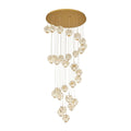 Staircase Crystal Chandelier Modern Luxury High Ceiling Light - Jecanoli
