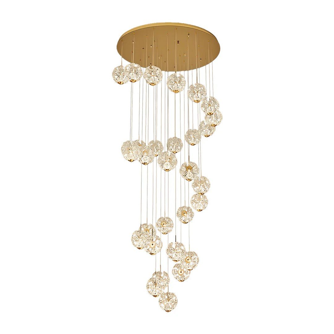 Staircase Crystal Chandelier Modern Luxury High Ceiling Light - Jecanoli