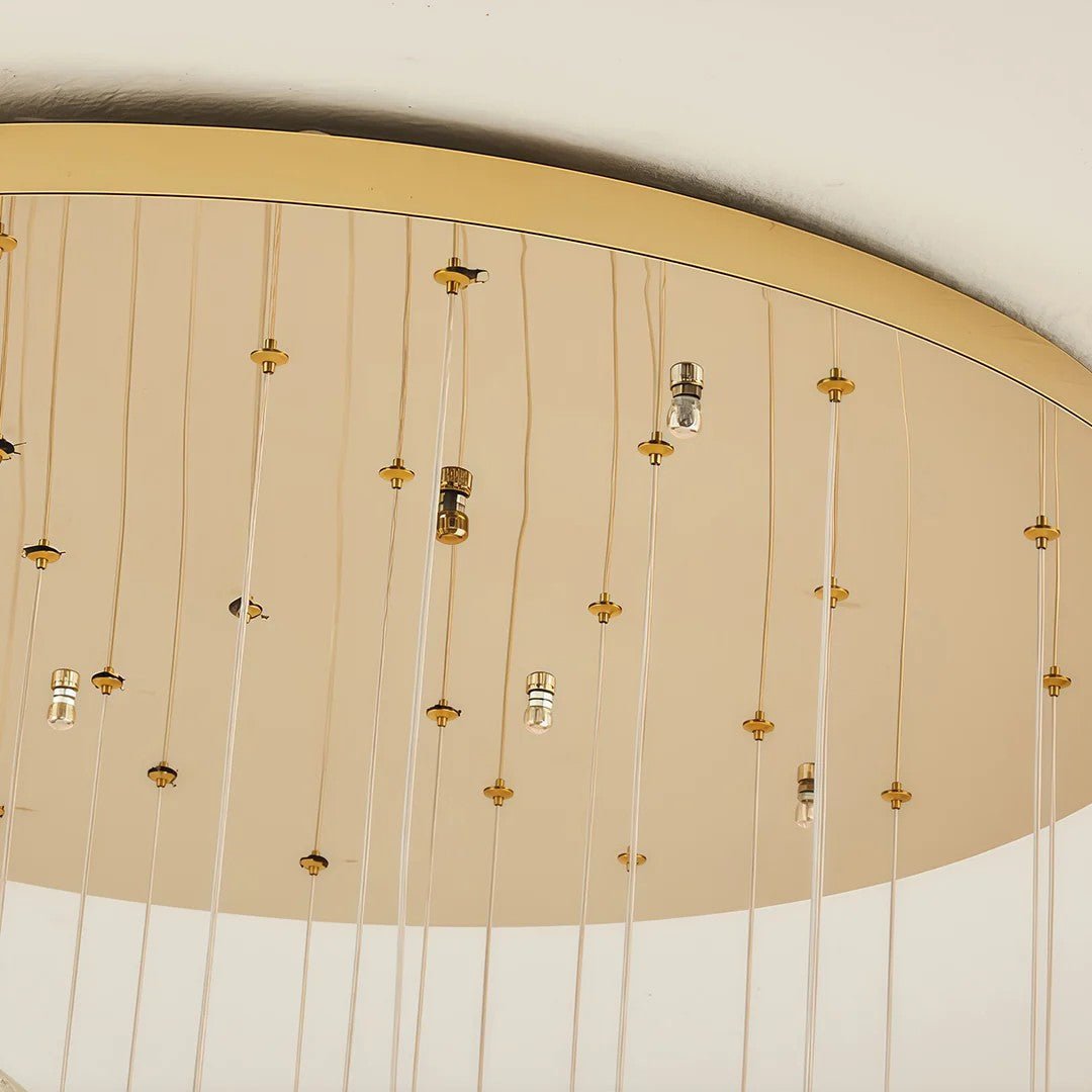 Staircase Crystal Chandelier Modern Luxury High Ceiling Light - Jecanoli