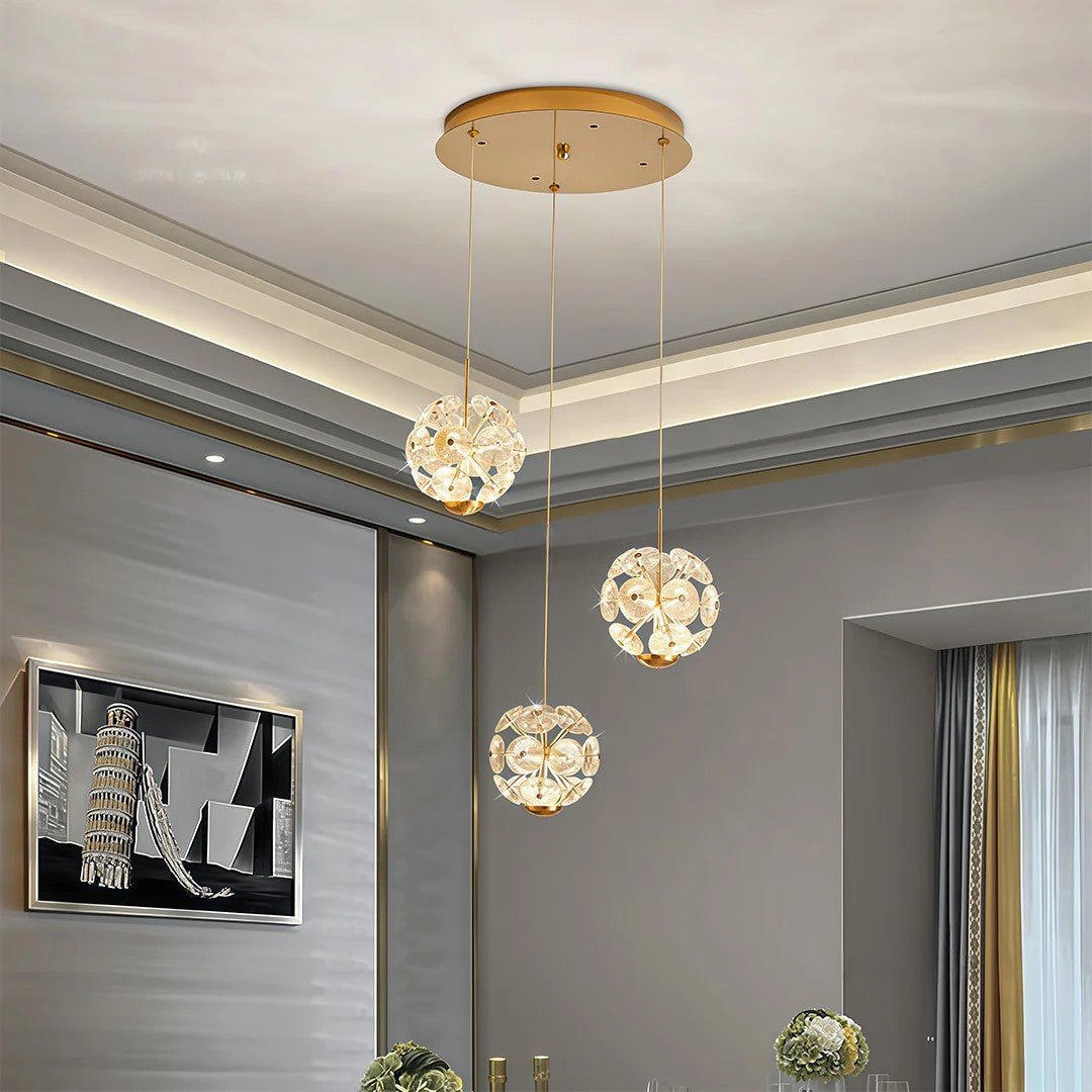 Staircase Crystal Chandelier Modern Luxury High Ceiling Light - Jecanoli