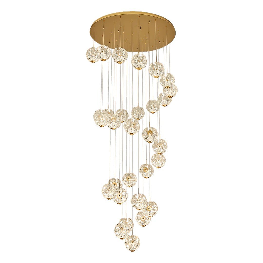 Staircase Crystal Chandelier Modern Luxury High Ceiling Light - Jecanoli