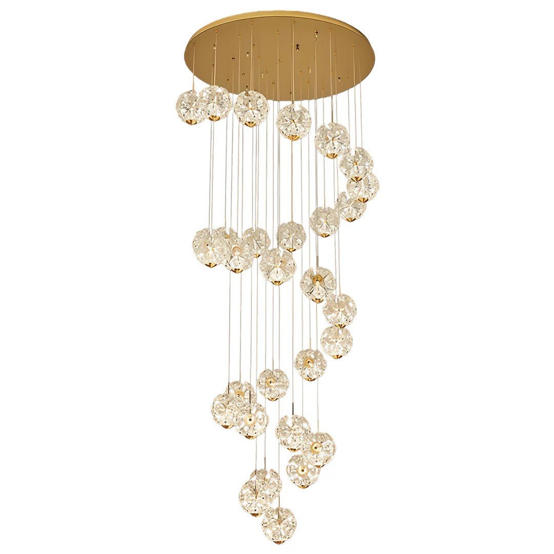Staircase Crystal Chandelier Modern Luxury High Ceiling Light - Jecanoli