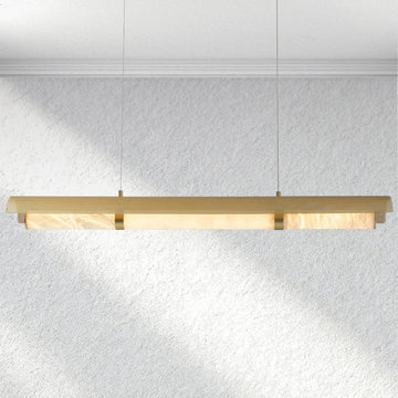 Swaroevan Mirage Alabaster Linear Chandelier - Jecanoli