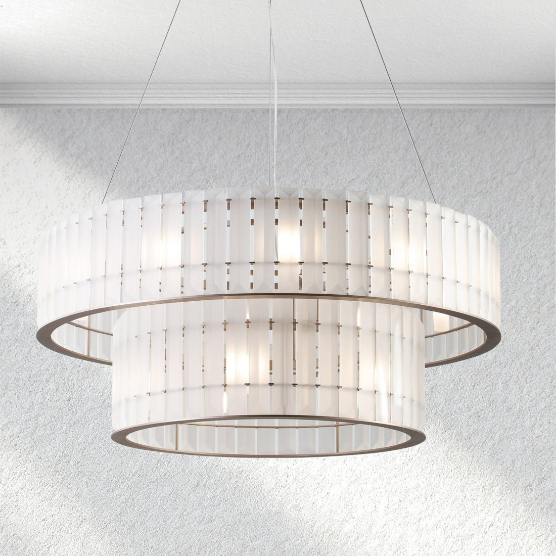 Swaroevan Parallel Round Chandelier - Single LayerJecanoli