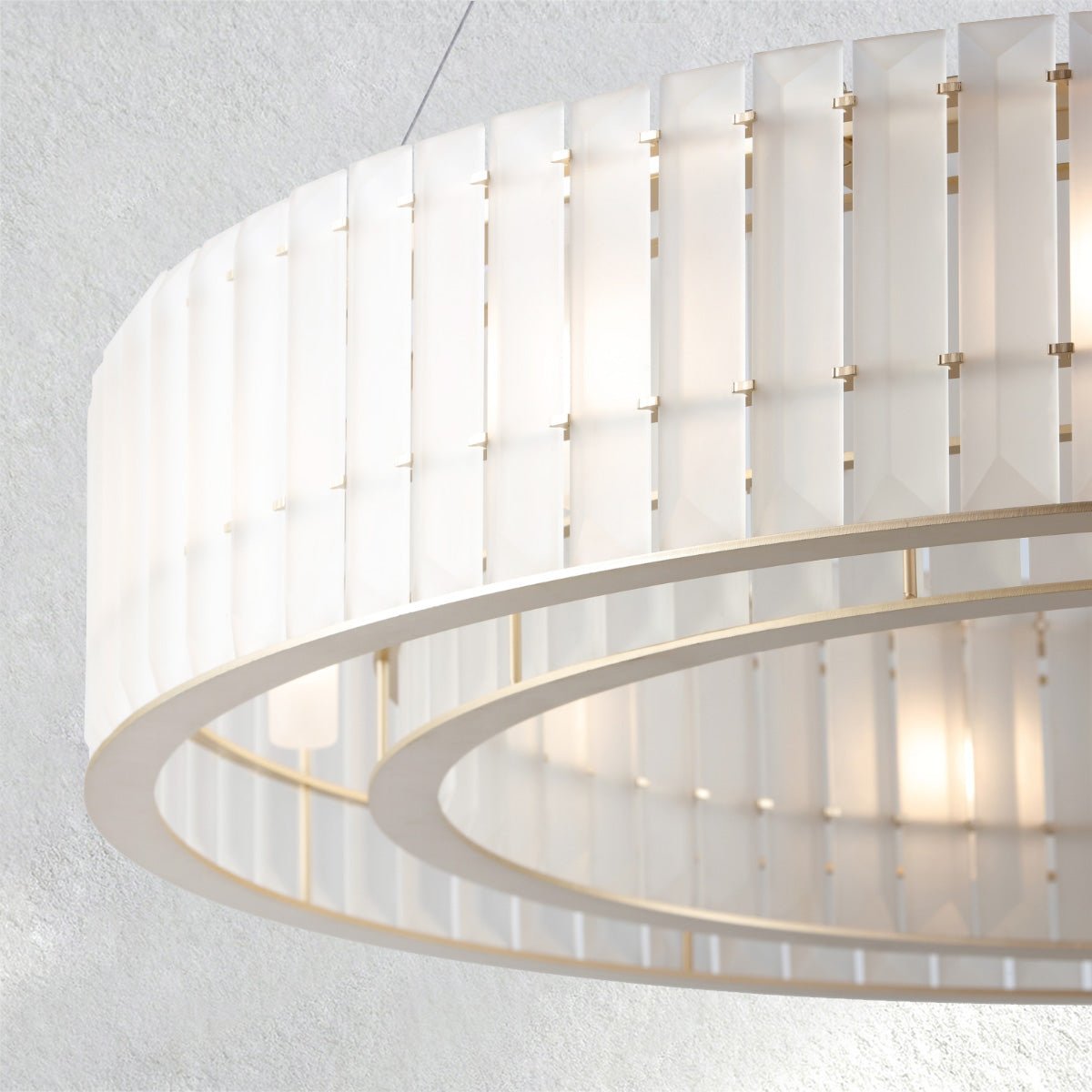 Swaroevan Parallel Round Chandelier - Triple LayerJecanoli