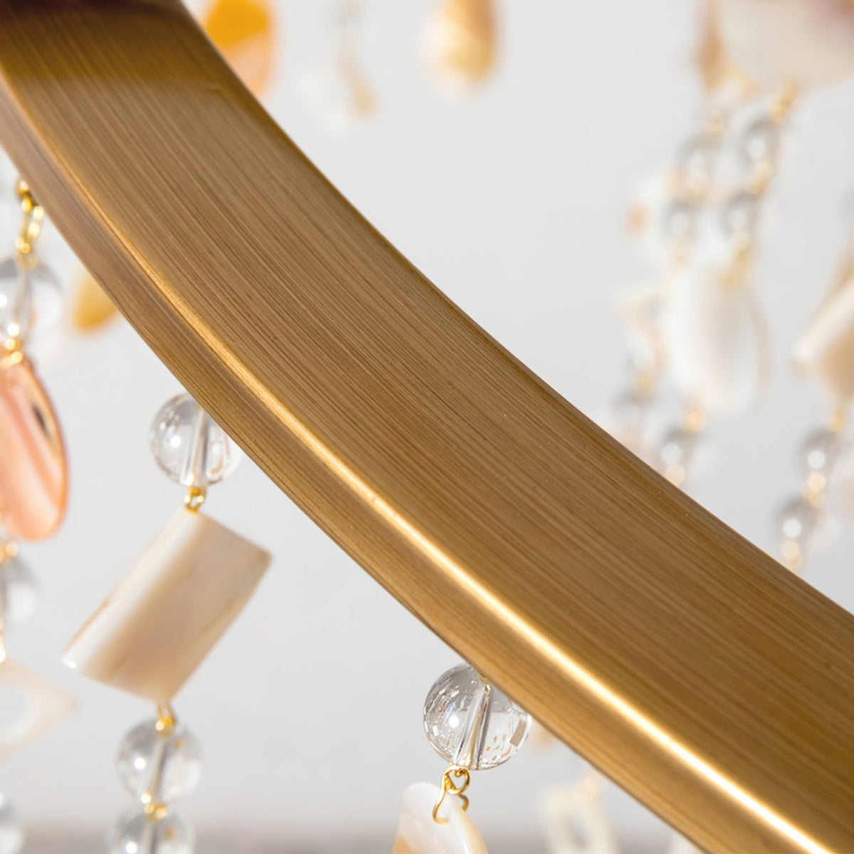 Tatum Lux Shell Crystal Chandelier - 18 Heads ∅ 47.2″ x H 70.9″ / Dia 120cm x H 180cmCopper & Clear Crystal - Manor Lights