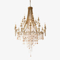 Tatum Lux Shell Crystal Chandelier - 9 Heads ∅ 31.5″ x H 47.2″/ Dia 80cm x H 120cmCopper & Clear Crystal - Manor Lights
