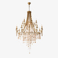 Tatum Lux Shell Crystal Chandelier - 18 Heads ∅ 47.2″ x H 70.9″ / Dia 120cm x H 180cmCopper & Clear Crystal - Manor Lights