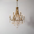 Tatum Lux Shell Crystal Chandelier - 9 Heads ∅ 31.5″ x H 47.2″/ Dia 80cm x H 120cmCopper & Clear Crystal - Manor Lights