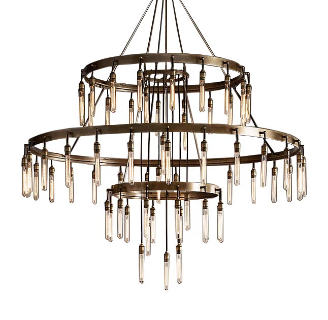 Retro-Inspired Metal Pendant Light Chandelier for Living Room/Bedroom/Staircase/Villa-Jecanoli