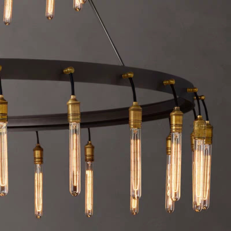 Retro-Inspired Metal Pendant Light Chandelier for Living Room/Bedroom/Staircase/Villa-Jecanoli