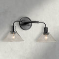Bronze / Clear Theron Double Sconce