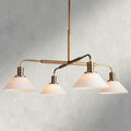 Brass / Milk Theron Round Chandelier