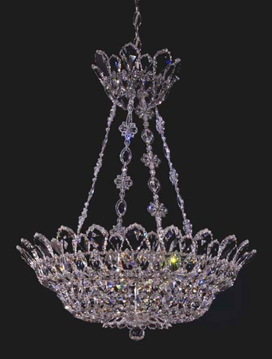 Tiarella Inverted umbrella crystal Chandelier 24"