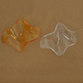 Tidal Art Glass Chandelier (With Canopy) - L 82.7″ x W 23.6″ x H 78.7″Clear & AmberWarm Light - Jecanoli
