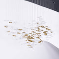 Tidal Art Glass Chandelier (With Canopy) - ∅ 58.3″ x H 118.1″Clear & GoldWarm Light - Jecanoli