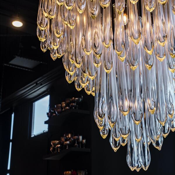 Tiffany Round Flushmount Pendant-Chandelier-Jecanoli