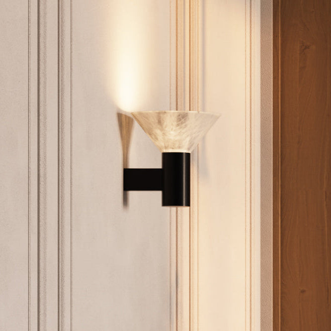 Torres Alabaster Wall lamp-Wall Sconces-Jecanoli