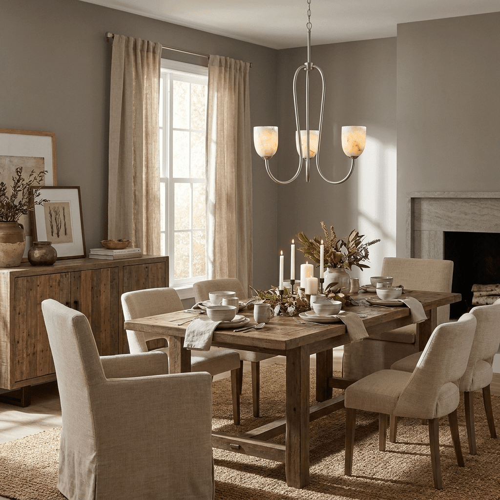 Trillium Alabaster Chandelier - Φ 15.7″ × H 8.7″Black - Manor Lights