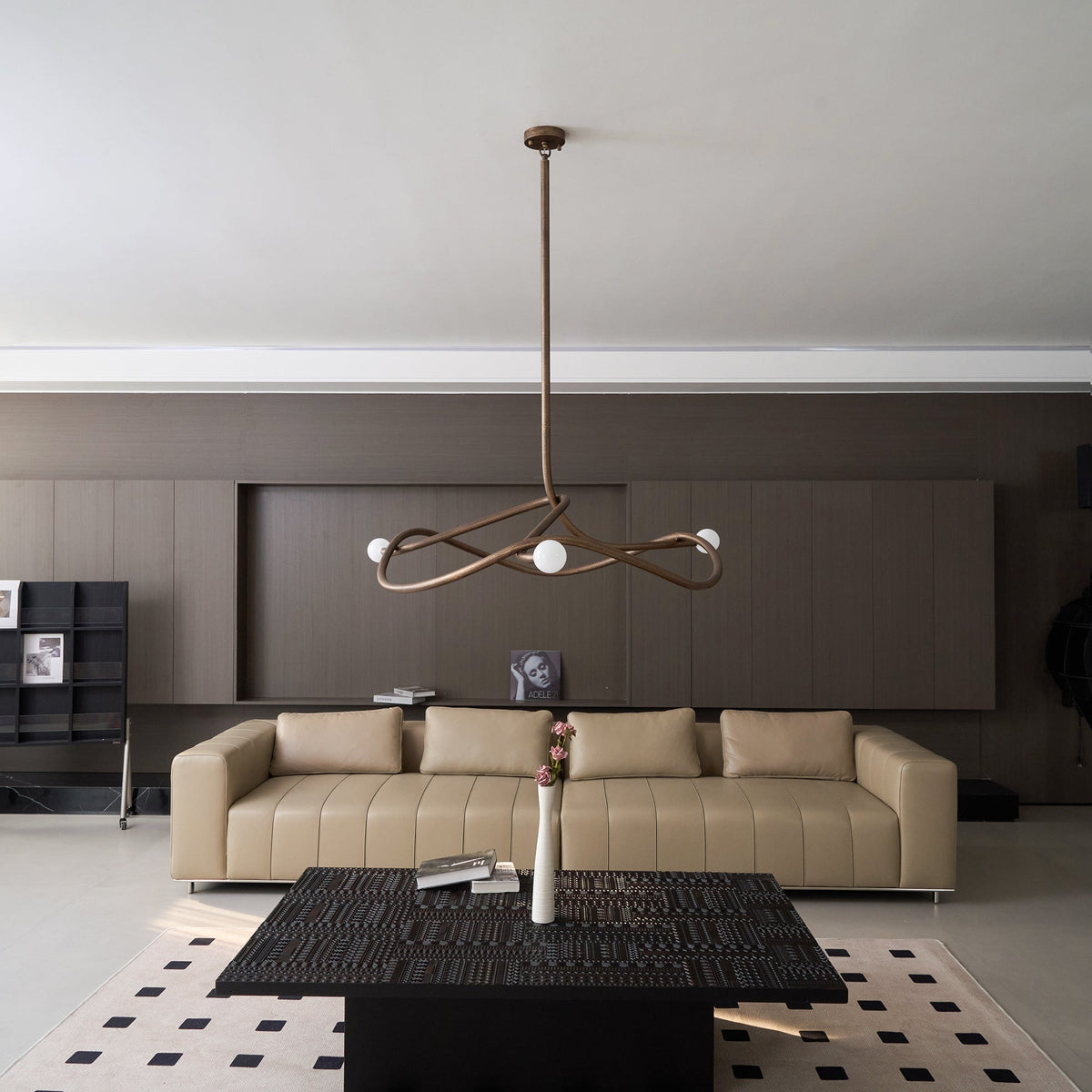 Tryst Chandelier - 3 lights ∅ 44.9″ x H 17.7″Antique Brass-Jecanoli