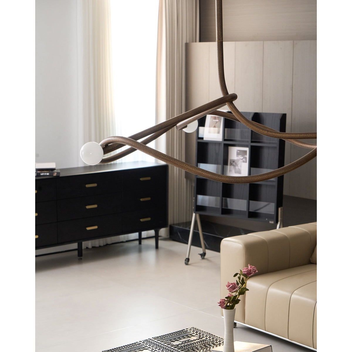Tryst Chandelier - 3 lights ∅ 44.9″ x H 17.7″Antique Brass-Jecanoli