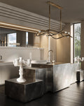 Tryst Chandelier - 3 lights ∅ 44.9″ x H 17.7″Antique Brass-Jecanoli