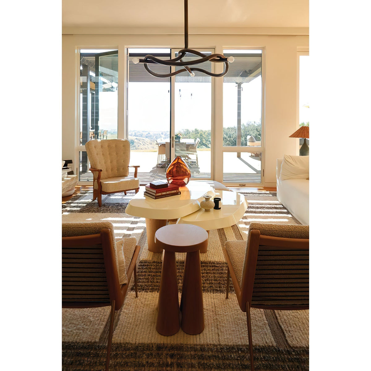 Tryst Chandelier - 3 lights ∅ 44.9″ x H 17.7″Antique Brass-Jecanoli