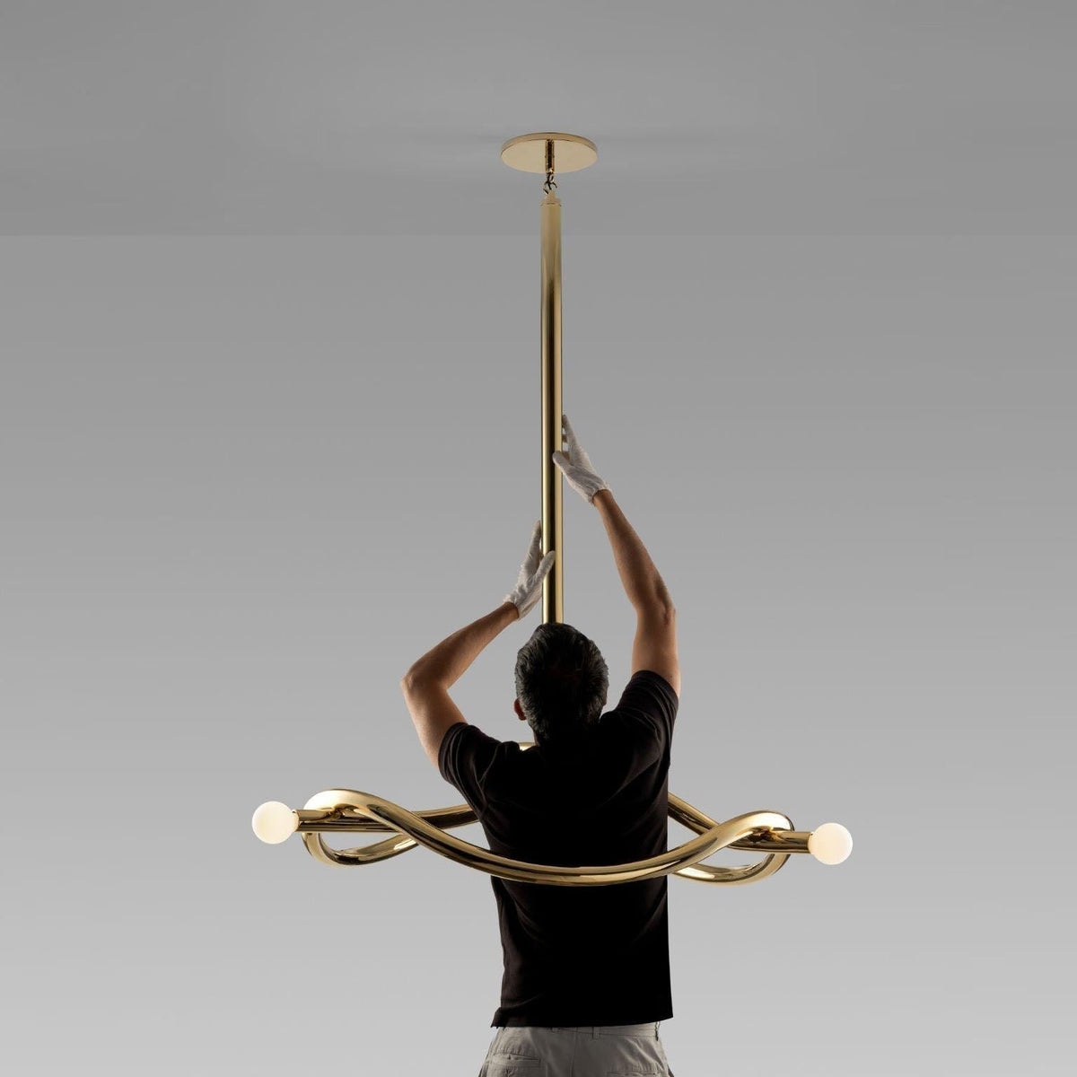 Tryst Chandelier - 3 lights ∅ 44.9″ x H 17.7″Antique Brass-Jecanoli