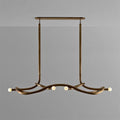 Tryst Chandelier - 6 lights L 80.7″ x W 44.1″ x H 17.7″Antique Brass-Jecanoli