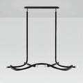 Tryst Chandelier - 6 lights L 80.7″ x W 44.1″ x H 17.7″Black-Jecanoli