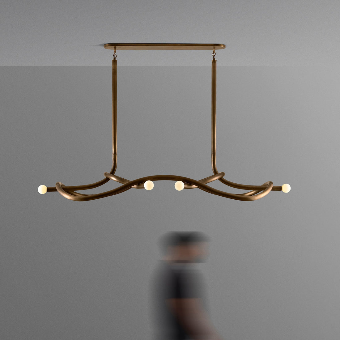 Tryst Chandelier - 3 lights ∅ 44.9″ x H 17.7″Antique Brass-Jecanoli