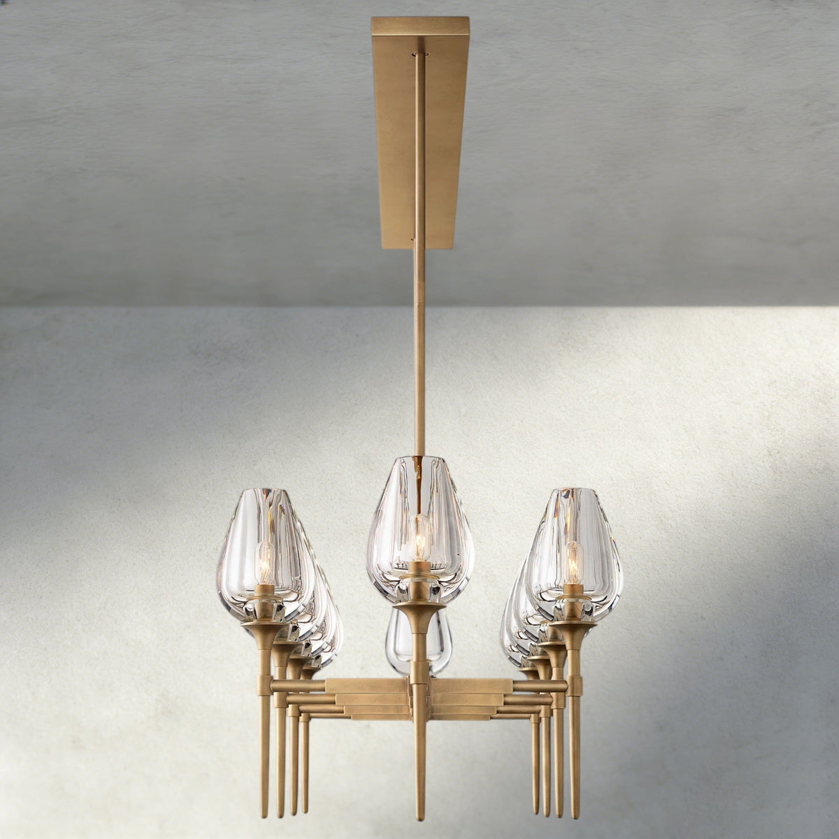 Tulip Linear Chandelier 52", 65"-chandelier-Jecanoli