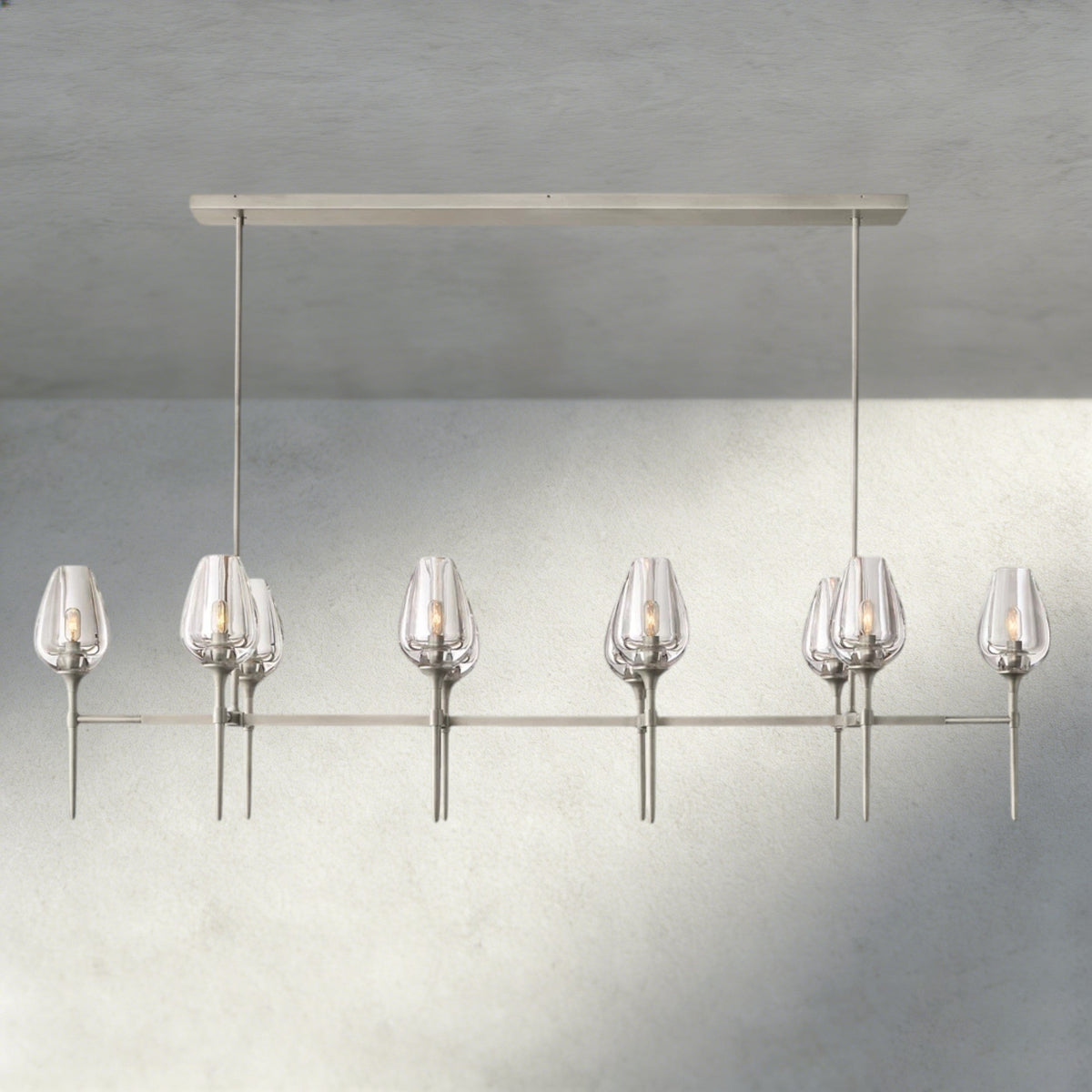 Tulip Linear Chandelier 52", 65"-chandelier-Jecanoli