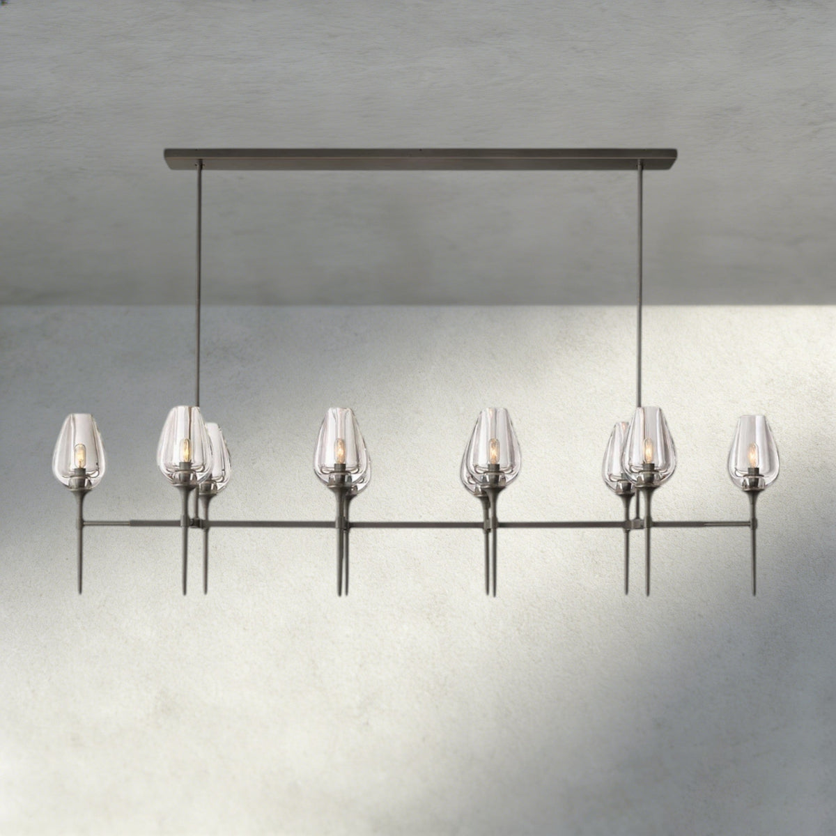 Tulip Linear Chandelier 52", 65"-chandelier-Jecanoli