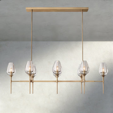 Tulip Linear Chandelier 52", 65"-chandelier-Jecanoli